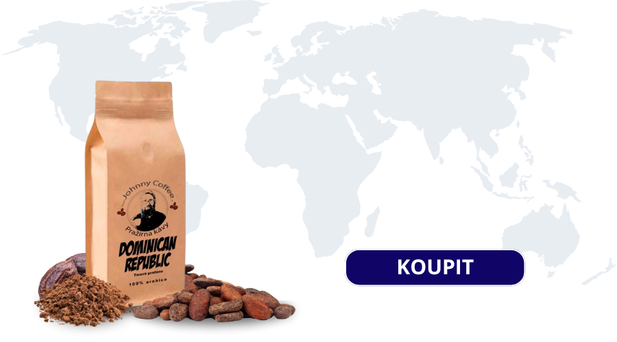káva dominican republic Johnny coffee